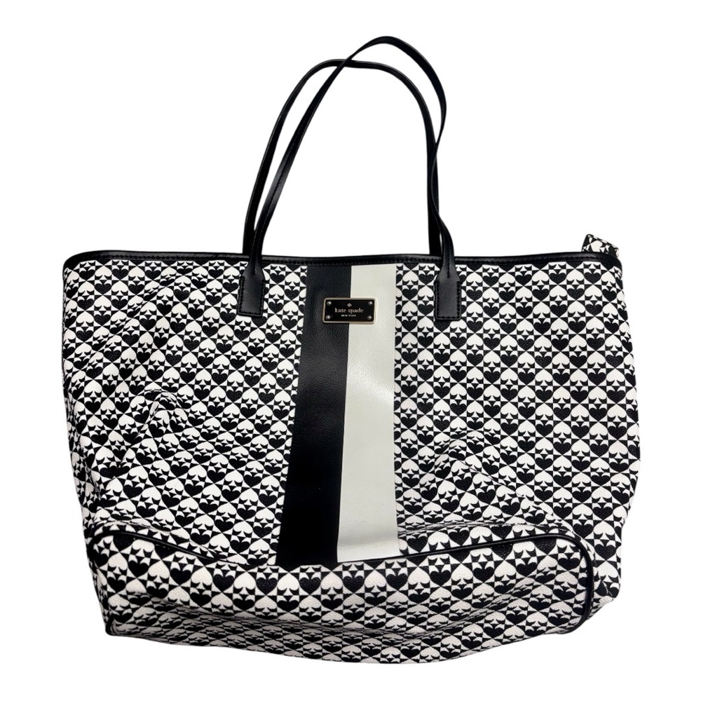 Kate Spade Black and White Geometric Tote - original!!